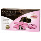 Confetti ROSA al cioccolato fondente - confetti ROSA CRISPO confezione 1kg