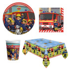 Coordinato festa SAM il pompiere bambini piatti bicchieri tovaglioli tovaglia