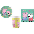 Coordinato tavola Peppa Pig e George - feste party bambini piatti bicchieri tovaglioli