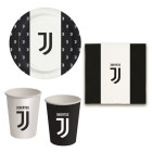 Coordinato tavolo JUVENTUS JUVE Festa - 8 ospiti - piatti, bicchieri, tovaglioli