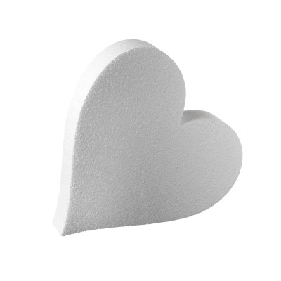 CUORE in POLISTIROLO - L15 X H5 -  base per torte o topper finti
