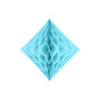 Decorazione SFERA Celeste carta frufru forma di rombo diamante - 30cm