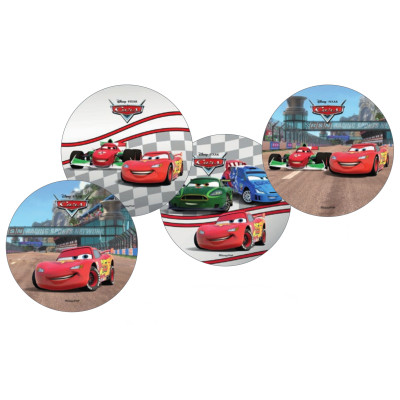 disco CIALDA decorativa in ostia Cars - per torte - 1 pezzo casuale