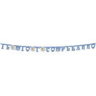 Festone "Il mio 1° Compleanno" Orsetto Celeste- Girlanda addobbo decorativo bimbo