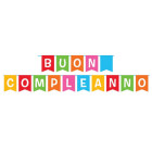 Festone Bandierine in cartoncino multicolor - BUON COMPLEANNO