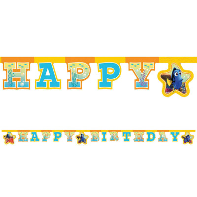 Festone Compleanno Finding Dory alla Ricerca di Nemo Disney - addobbo decoro festa per bambini