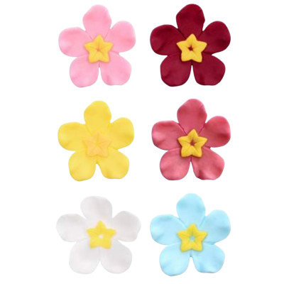 Fiore HELLEBORO mini in ZUCCHERO - decorazione torte e dolci - 1 Pezzo Casuale