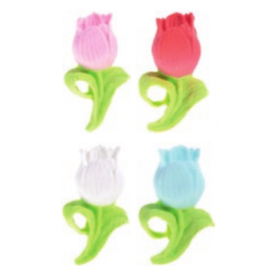 Fiore MINI TULIPANO in ZUCCHERO - decorazione torte e dolci - 1 Pezzo Casuale