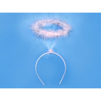 Frontino aureola bianche - Travaestimento angelo carnevale, feste e party