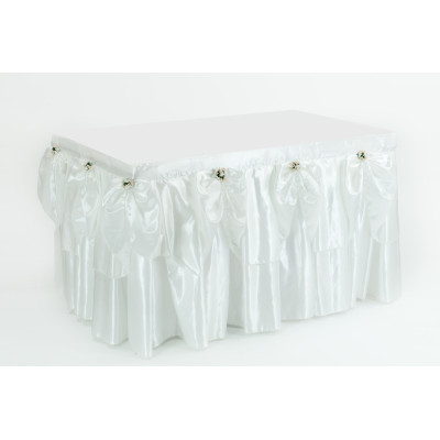 Gonna GONNELLONE coprigambe per TAVOLO MATRIMONIO - girotavola in tessuto