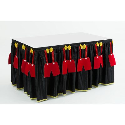 Gonna GONNELLONE TOPINO coprigambe per TAVOLO - girotavola in tessuto