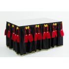 Gonna GONNELLONE TOPINO coprigambe per TAVOLO - girotavola in tessuto