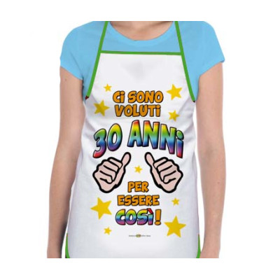 Il GREMBIULE del super 30 ENNE - gadget per il compleanno di 30 anni