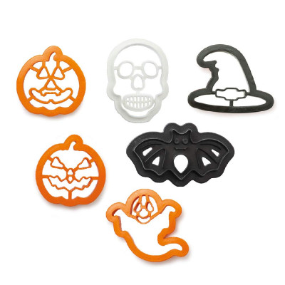 Kit 6 TAGLIAPASTA di Halloween - taglia pasta per Biscotti, Dolci, Decorazioni