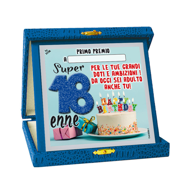 La TARGA del Maggiorenne - idea scherzo gadget per la festa di compleanno dei 18 ANNI