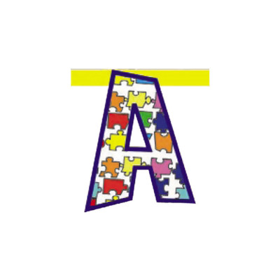 Lettera A in carta per festone componibile - H20cm - Fantasia Casuale