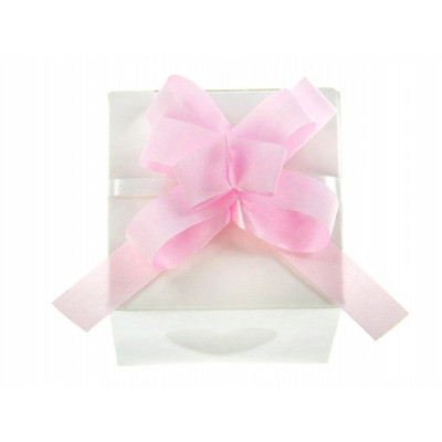 Mini COCCARDA nastrino ROSA per confezionamento pacco regalo - Bottiglia