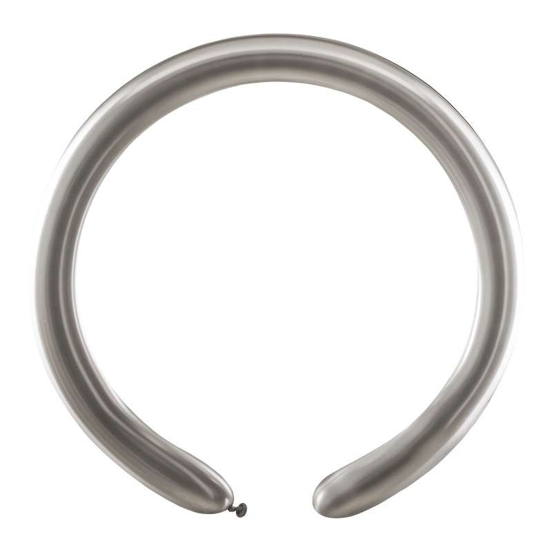 100 PALLONCINI in LATTICE modellabili - colore ARGENTO - 160S