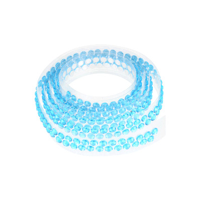 Nastro girotorta con STRASS AZZURRO per bordi - ideale per torte e dolci - 90cm