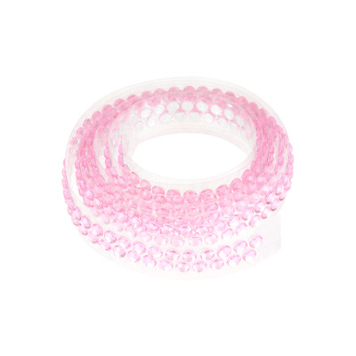 Nastro girotorta con STRASS ROSA per bordi - ideale per torte e dolci - 90cm