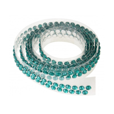 Nastro girotorta con STRASS VERDE per bordi - ideale per torte e dolci - 90cm