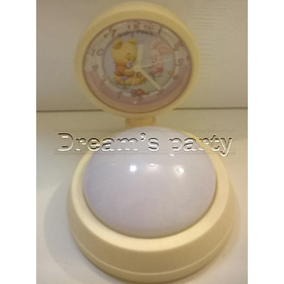 OROLOGIO CON LAMPADA NOTTURNA WINNIE ROSA