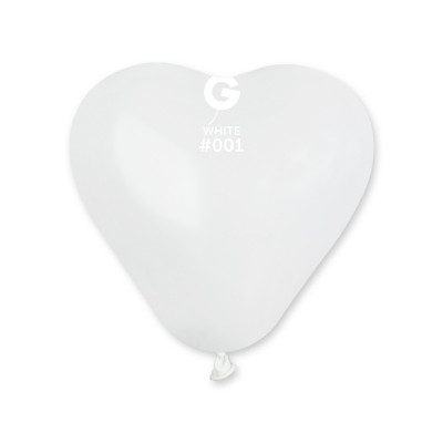 Palloncini a forma di Cuore cuoricini BIANCO palloncino palloni 16cm/6" 100 PZ