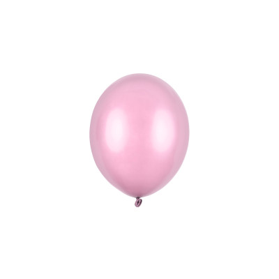 Palloncini palloni  5" rosa chiaro metallizzato - 100 PZ - Ø12cm
