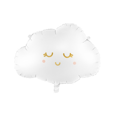 PALLONCINO in foil Mylar a forma di Nuvola nuvoletta con faccina - 64x61cm