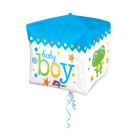 Palloncino Nascita Baby Boy - Pallone Cubez 38cm - gonfiabile ad elio