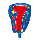 Palloncino Numero 7 ANNI Colorato - gonfiabile ad aria o elio -56cm
