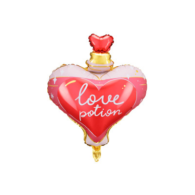 PALLONCINO pallone in foil Mylar Pozione d'amore a forma di Cuore 55x66cm
