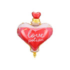 PALLONCINO pallone in foil Mylar Pozione d'amore a forma di Cuore 55x66cm
