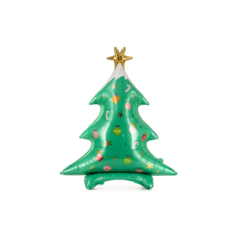 Pallone Albero di Natale palloncino con base per rimanere in piedi 78x94cm