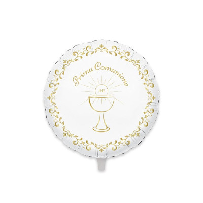 Pallone in Mylar foil - PRIMA COMUNIONE - 45cm