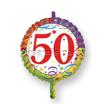 PALLONE MYLAR 50 ANNI