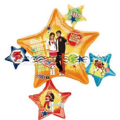 PALLONE MYLAR A FORMA DI STELLA HIGH SCHOOL MUSICAL