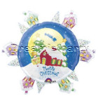PALLONE MYLAR CHRISTMAS VILLAGE