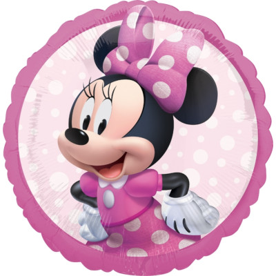 Pallone mylar Minnie Rosa e Fuxia - 43 cm - gonfiabile ad elio o ad aria