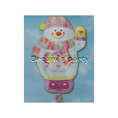 PALLONE MYLAR PUPAZZO DI NEVE