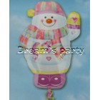 PALLONE MYLAR PUPAZZO DI NEVE