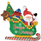 PALLONE MYLAR SLITTA BABBO NATALE