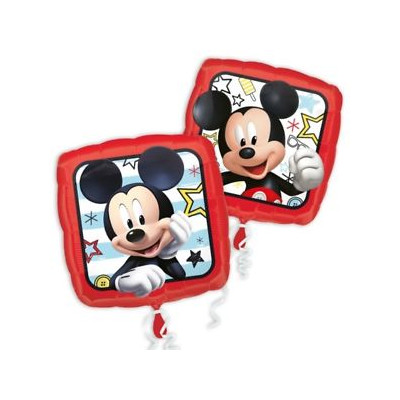 Pallone mylar Topolino quadrato  dimensone 43 cm