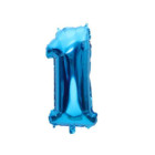 Pallone numero 1 Uno BLU in MYLAR foil - PALLONCINO numerale 41cm