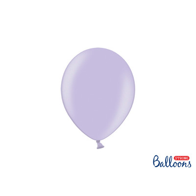 Pallone palloncini palloncino palloni 10 in(pollici) GLICINE metallizzato -50 PZ-Ø23cm