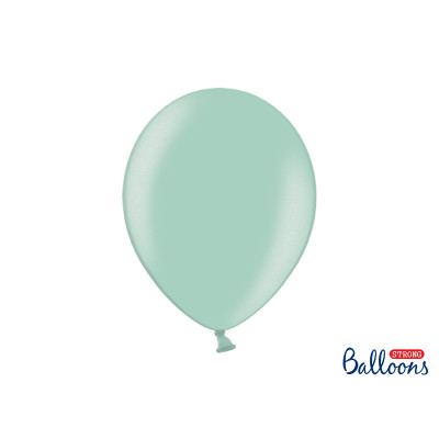 Pallone palloncini palloncino palloni 12" Acqua Marina Metalizzato - 100 pz - Ø30cm
