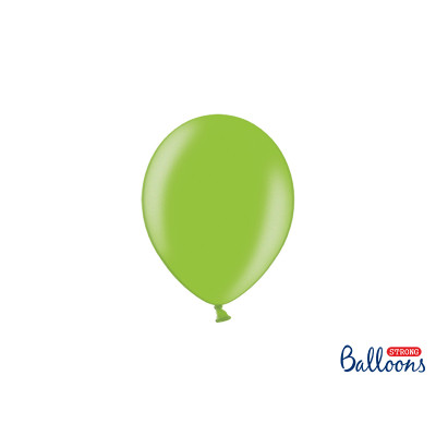 Pallone palloncini palloncino palloni 5 in(pollici) Verde metallizzato -100 PZ-Ø12cm