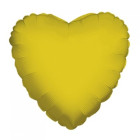Pallone PALLONCINO a forma di CUORE GIALLO ORO in foil MYLAR 18"