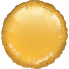 Pallone PALLONCINO a forma TONDO ORO METAL in foil MYLAR 18"