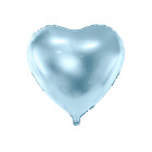 Pallone PALLONCINO CUORE CELESTE in foil Mylar - gonfiabile ad aria o elio 45CM